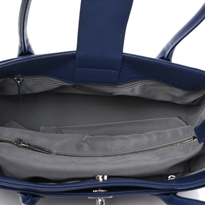 Chanel Calfskin Small Cerf Executive Shopper Tote Navy 5 of 9