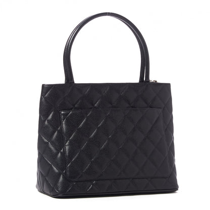 Chanel Caviar Quilted Medallion Tote Black 3 of 10