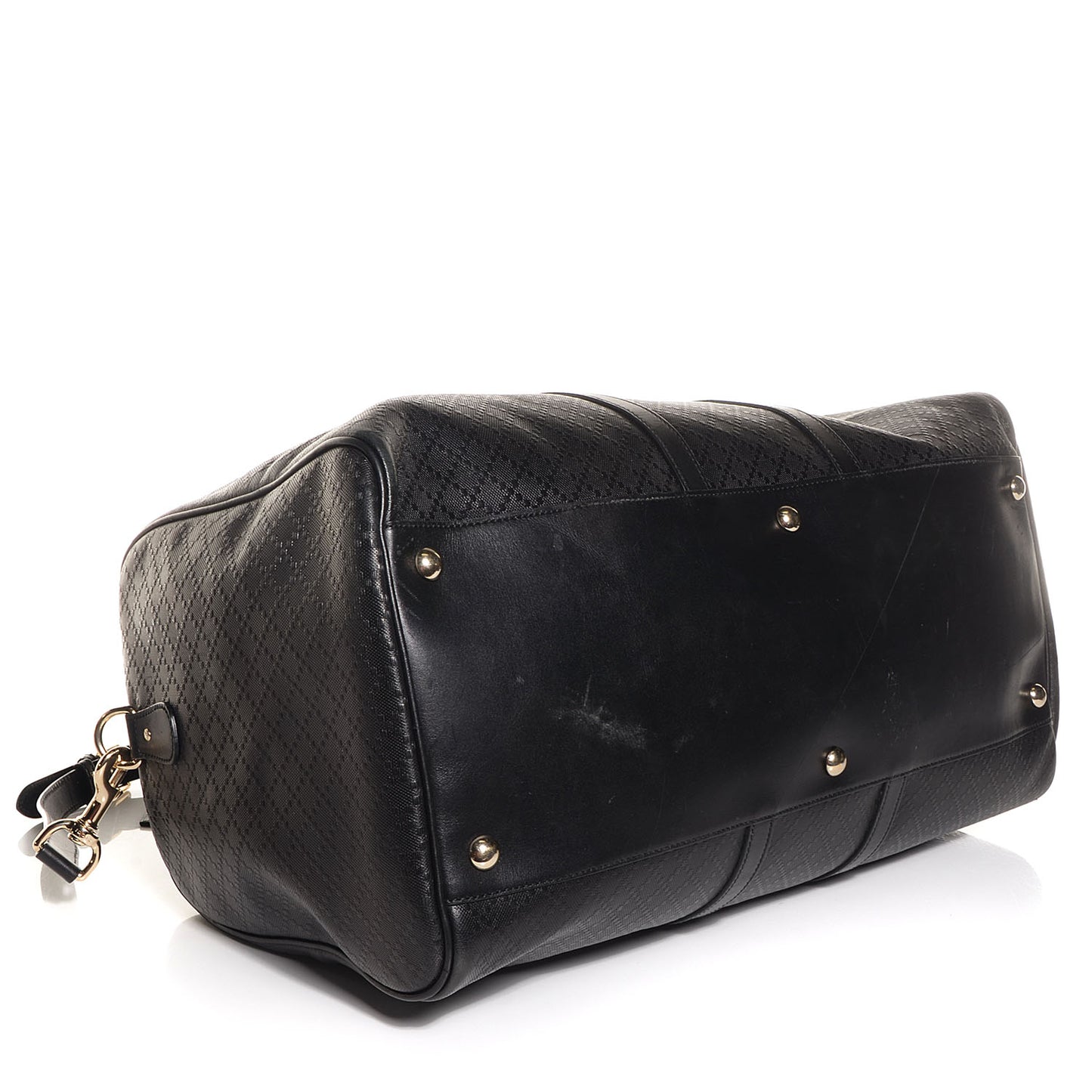 Bright Diamante Large Carry On Duffle Black