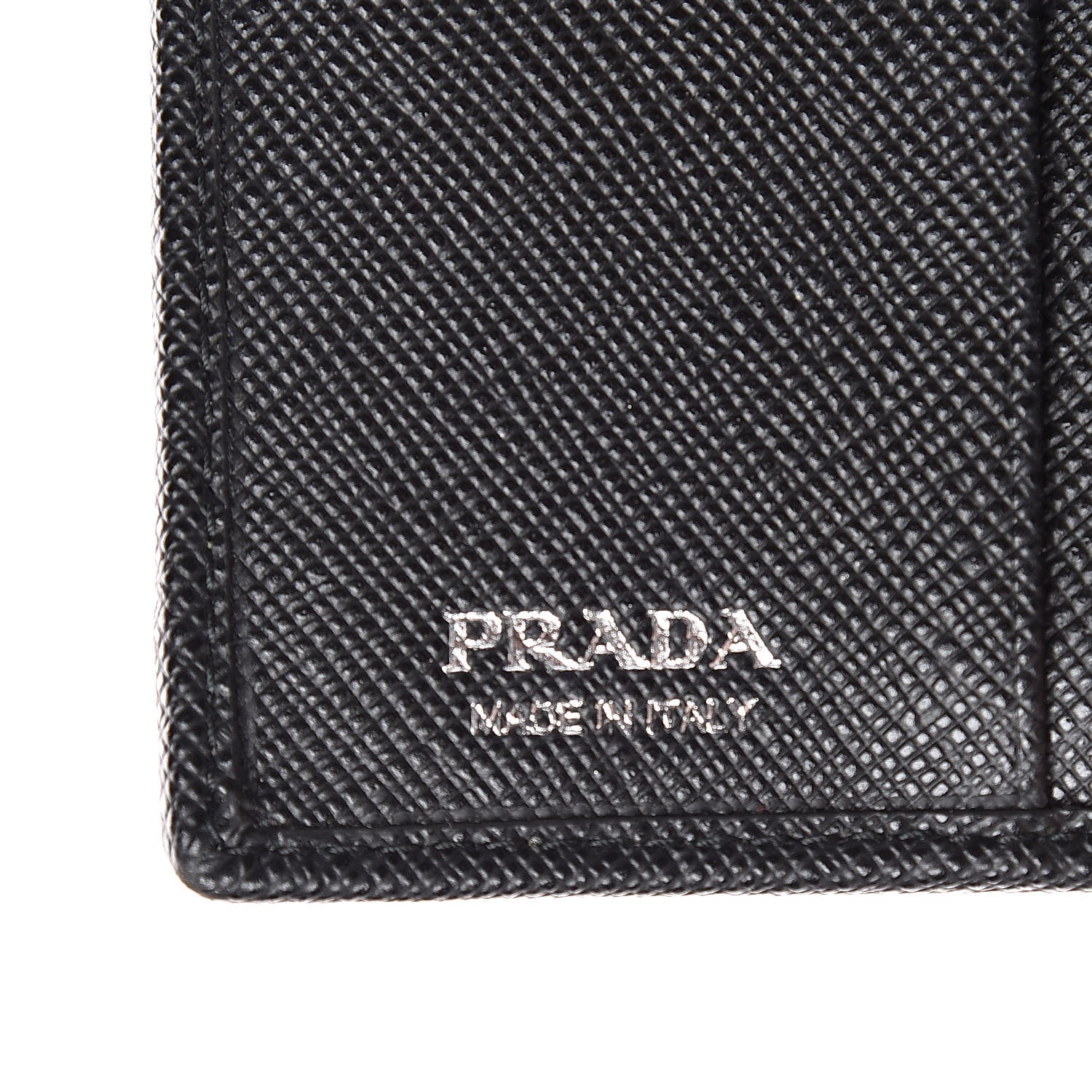 Prada Tessuto Nylon Vela Saffiano Wallet Black 6 of 11