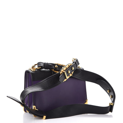 Prada City Calf Saffiano Cahier Bag Viola Black 3 of 8