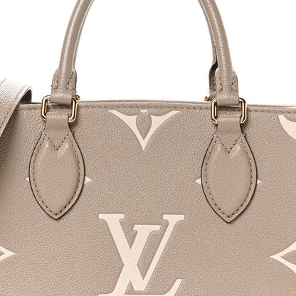 Louis Vuitton Empreinte Monogram Giant Onthego PM Tourterelle Creme 7 of 10