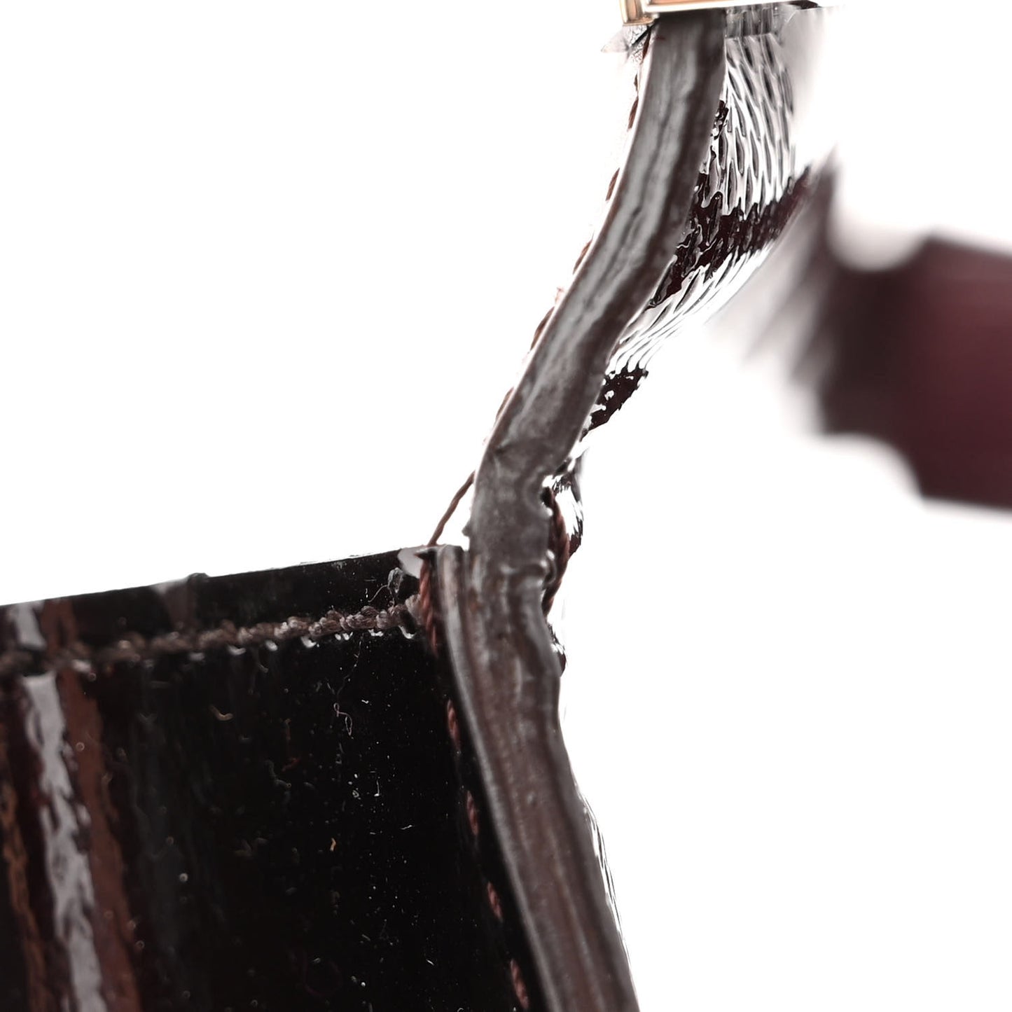 Damier Vernis Cabaret Bag Carmine