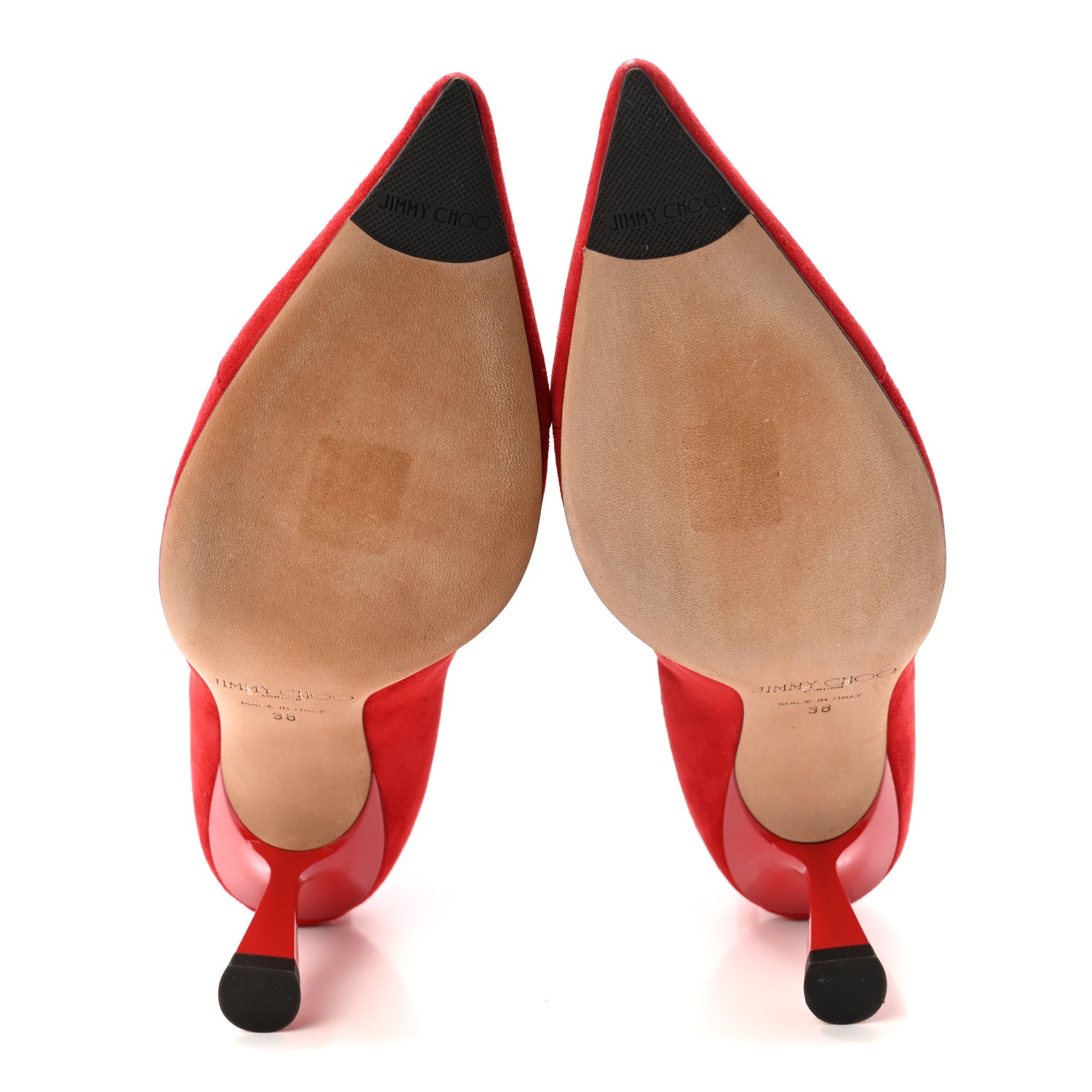 Jimmy Choo Suede Kix Boots 38 Red 6 of 8
