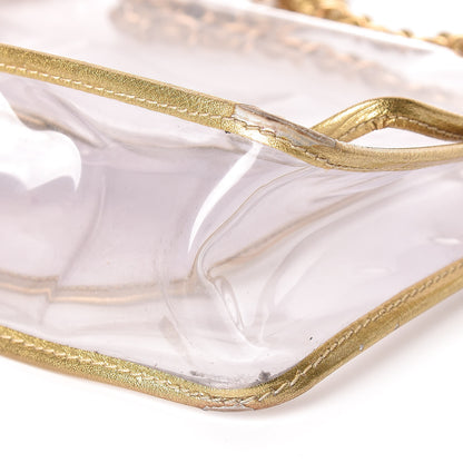 Chanel Lambskin Vinyl Large Naked Flap Gold 8 of 22