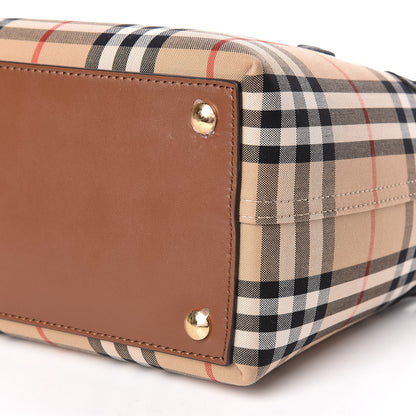 Burberry Calfskin Vintage Check Triple Stud Mini Belt Bag Archive Beige 11 of 12