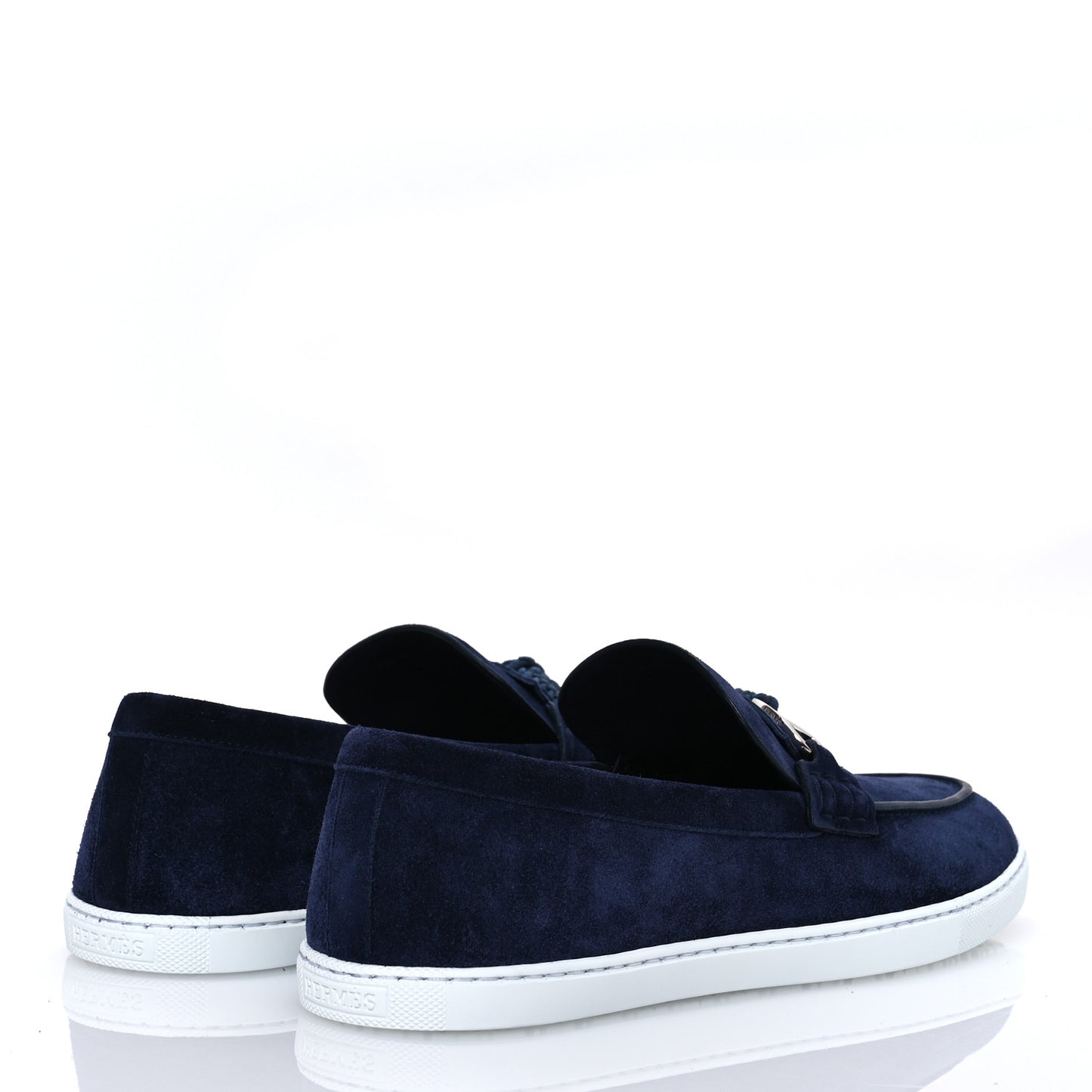 Suede Calfskin Ignacio Loafers 43 Bleu Marine