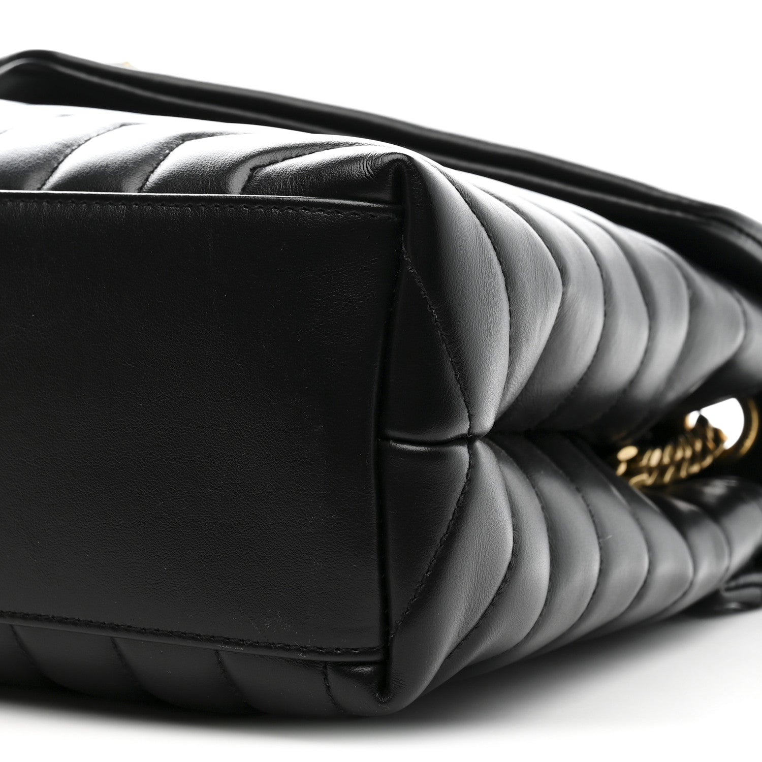 Saint Laurent Calfskin Y Quilted Monogram Medium Loulou Chain Satchel Black 12 of 12