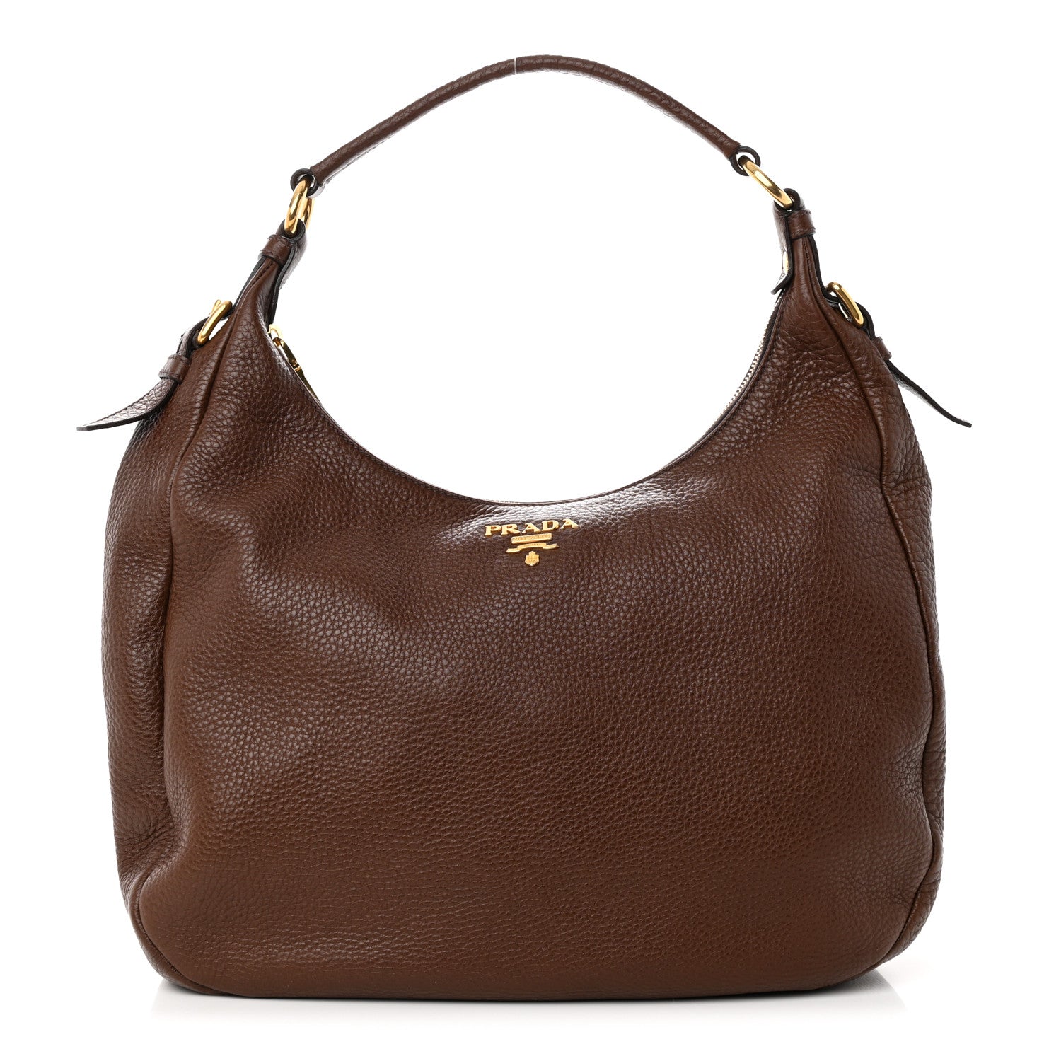 Prada Vitello Daino Hobo Bruciato 1 of 12