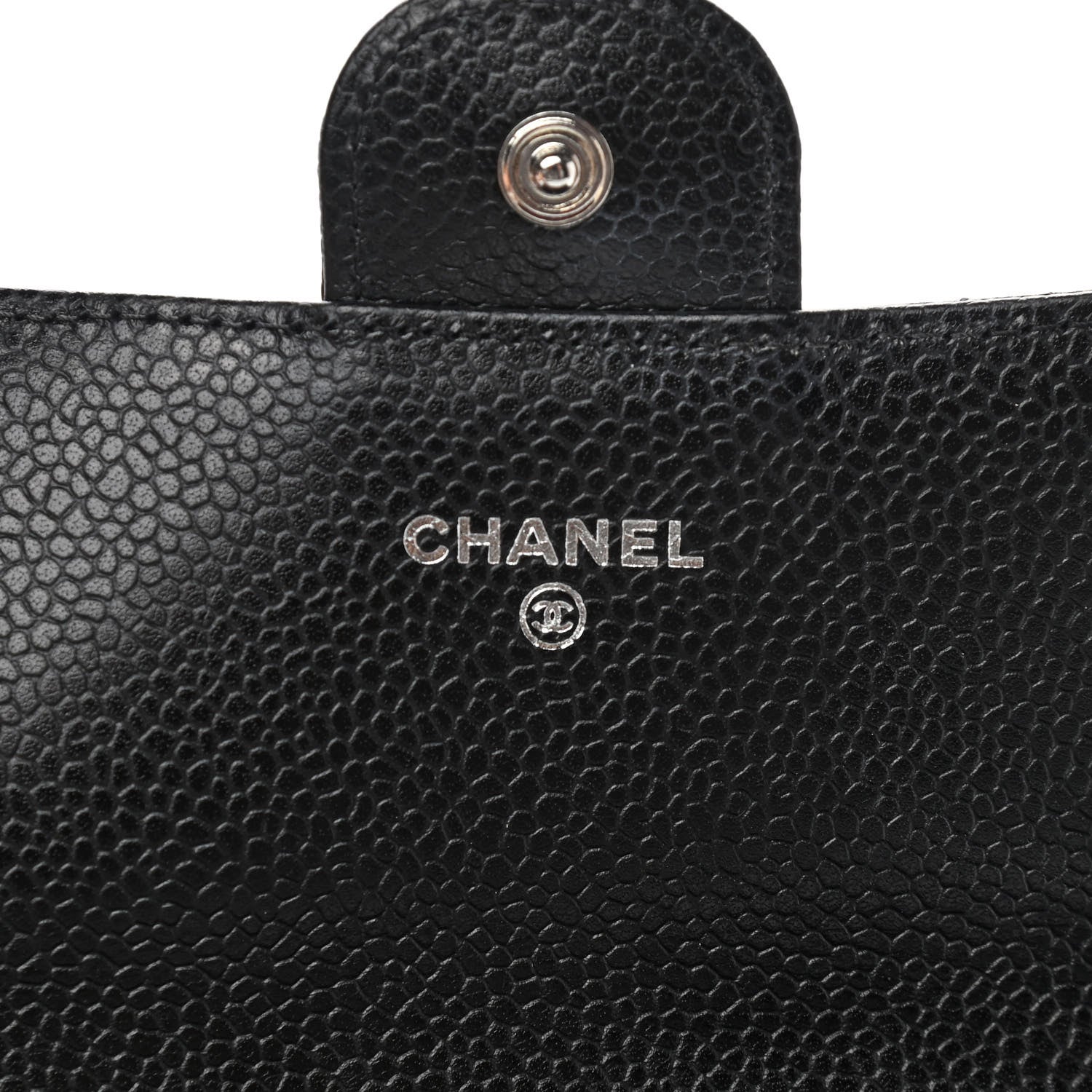 Chanel Caviar Quilted Large Gusset Flap Wallet Black 6 of 9