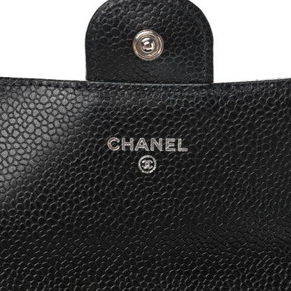 Chanel Caviar Quilted Large Gusset Flap Wallet Black 6 of 9