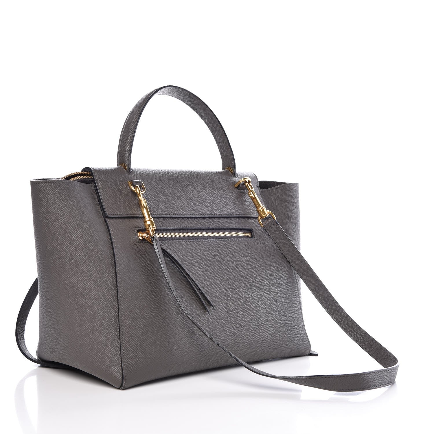 Celine Grained Calfskin Mini Belt Bag Grey 3 of 17