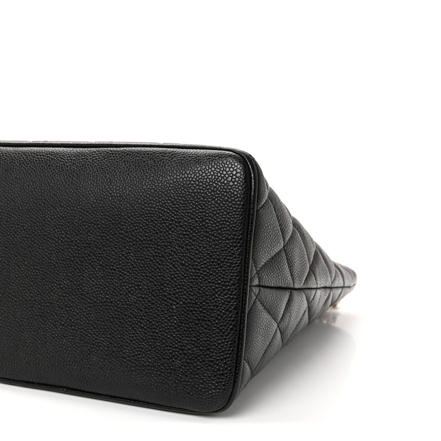 Caviar Quilted Medallion Tote Black