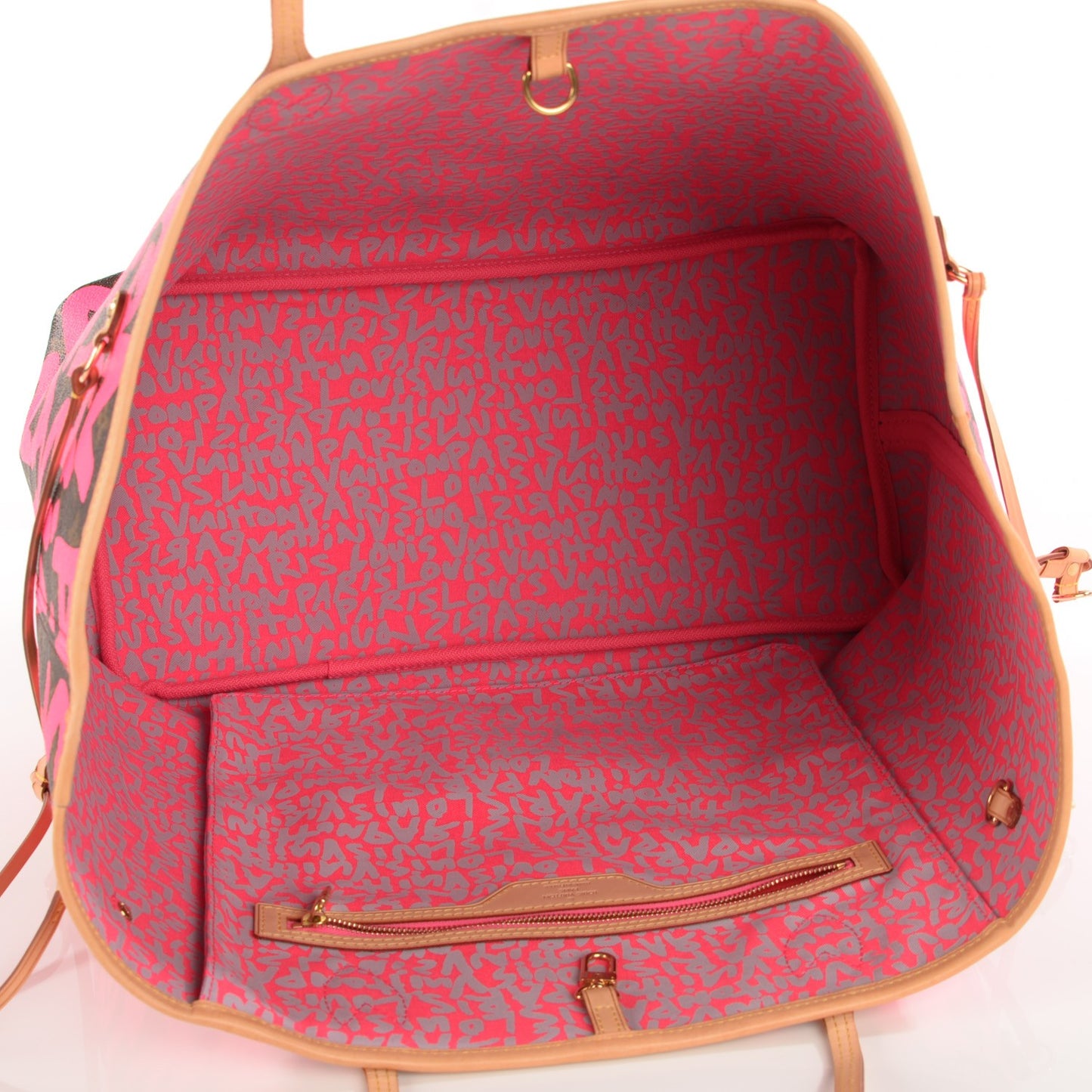 Monogram Graffiti Neverfull GM Fuchsia