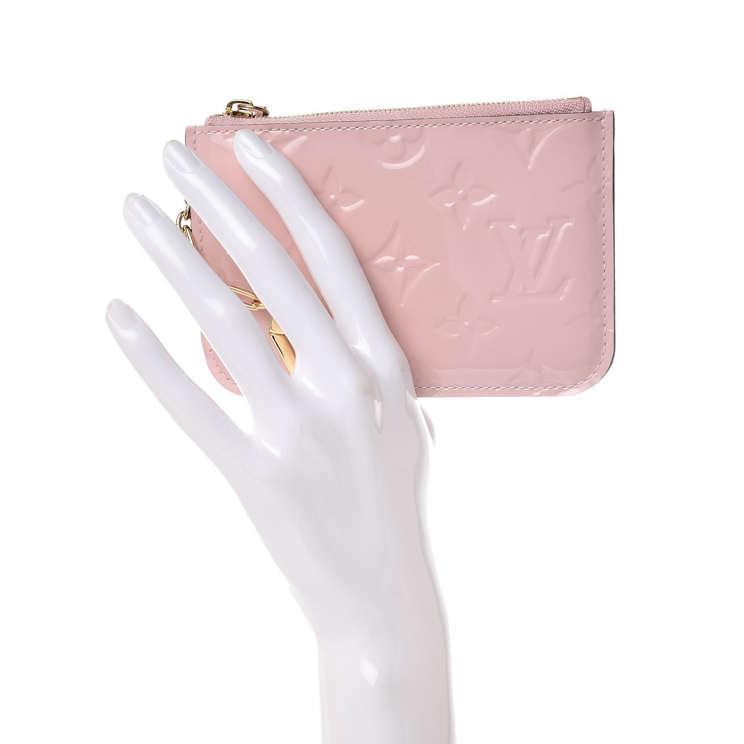 Louis Vuitton Vernis Key Pouch Rose Ballerine 2 of 8
