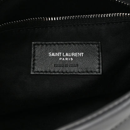 Saint Laurent Lambskin Quilted Mini Loulou Puffer Monogram Chain Satchel Storm 6 of 16