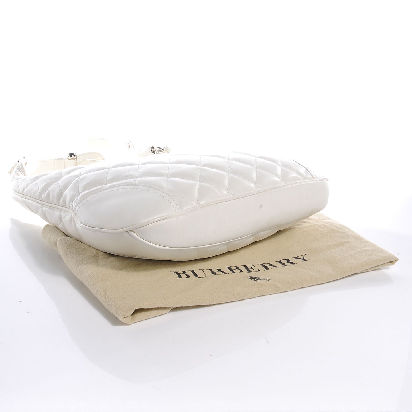 Leather Quilted Brook Hobo White