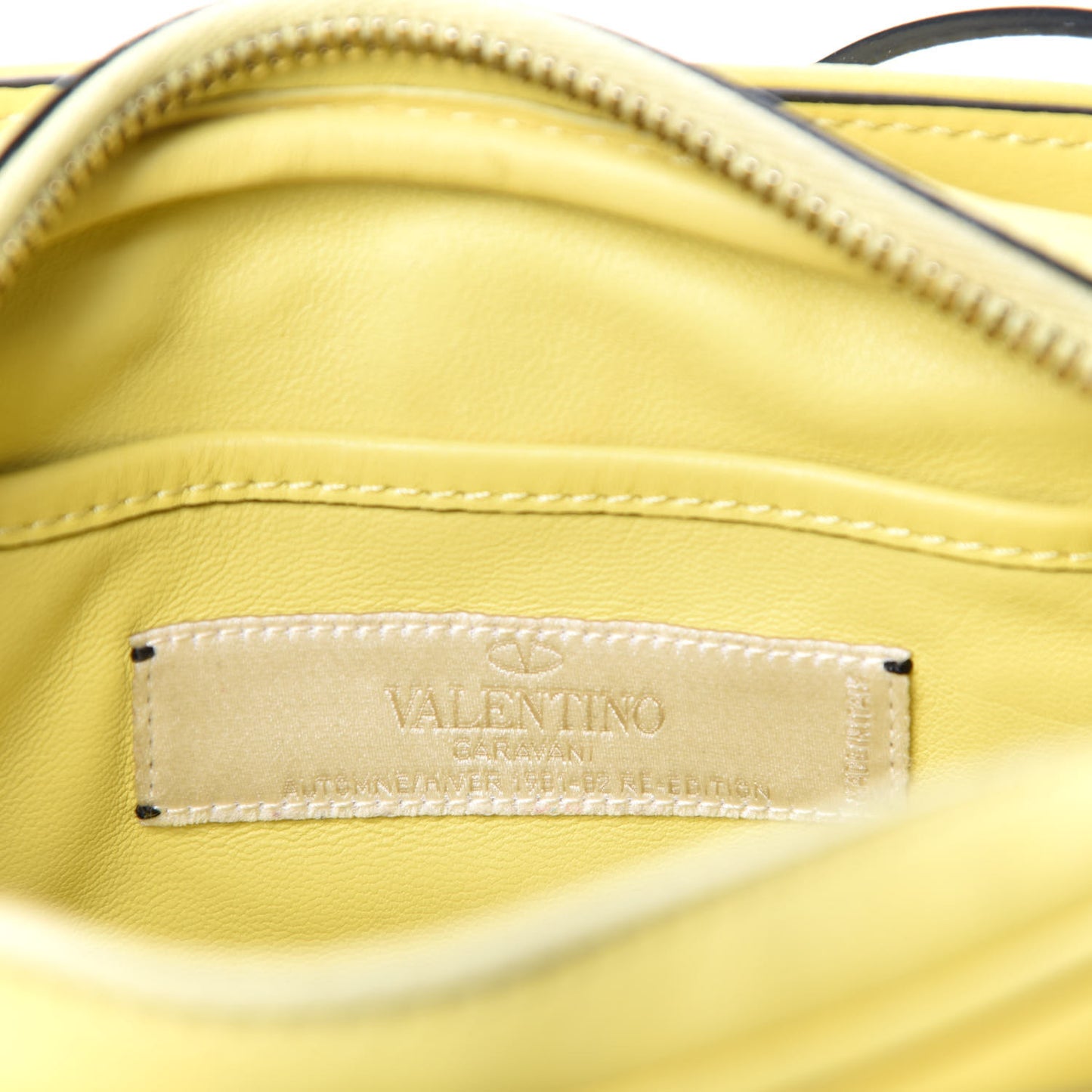 Vitello Small Logo Go Crossbody Bag Naples Yellow