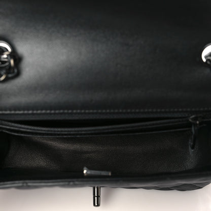 Chanel Lambskin Quilted Mini Rectangular Flap So Black 5 of 10