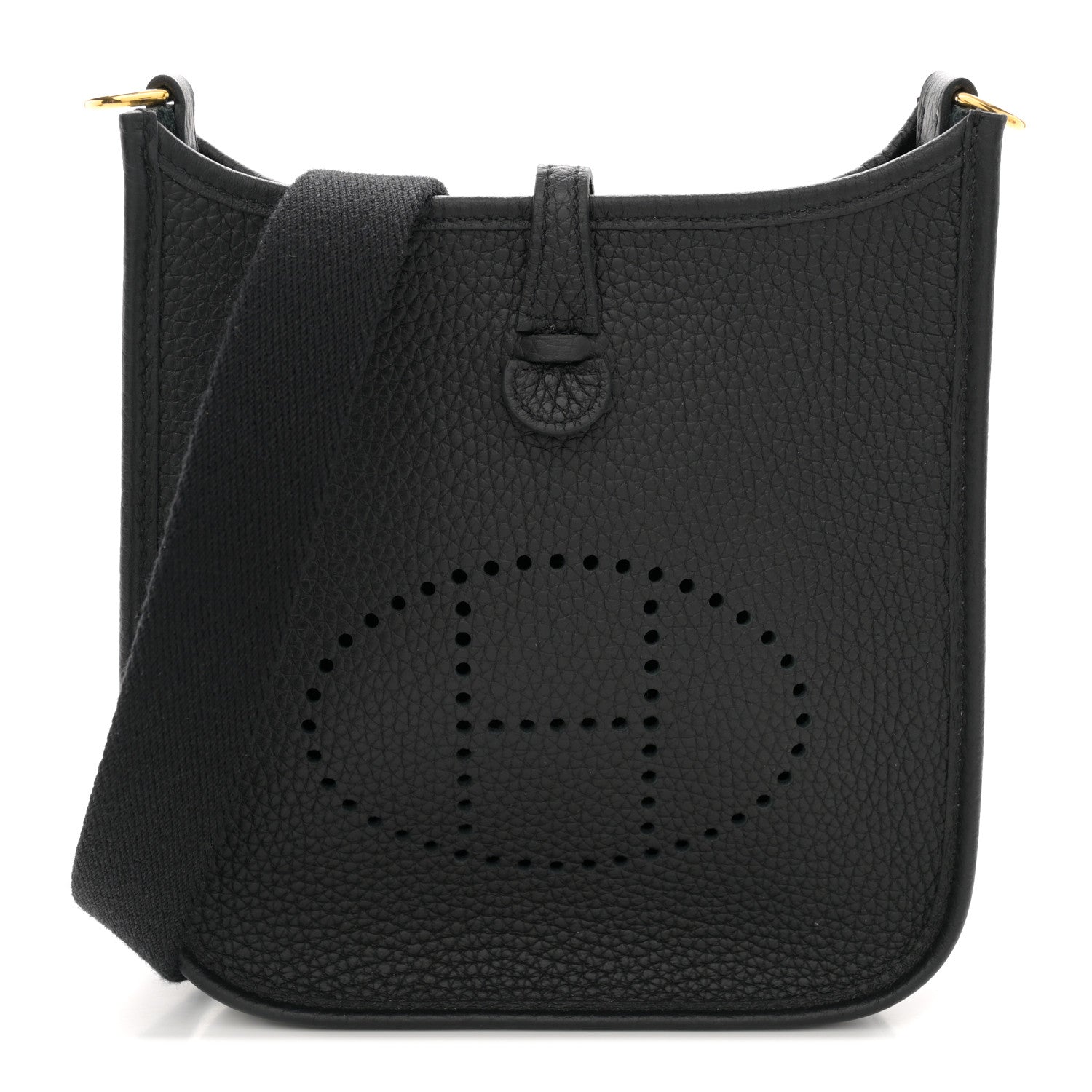 Hermes Taurillon Clemence Evelyne TPM Black 1 of 10