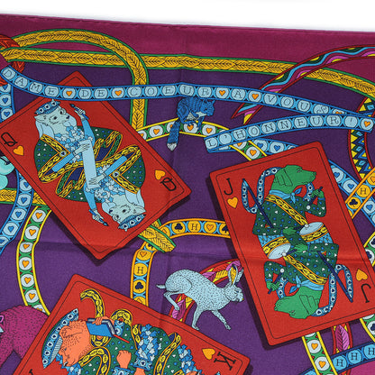 Hermes Silk Dame de Coeur A Vous L'Honneur Scarf 90 4 of 5