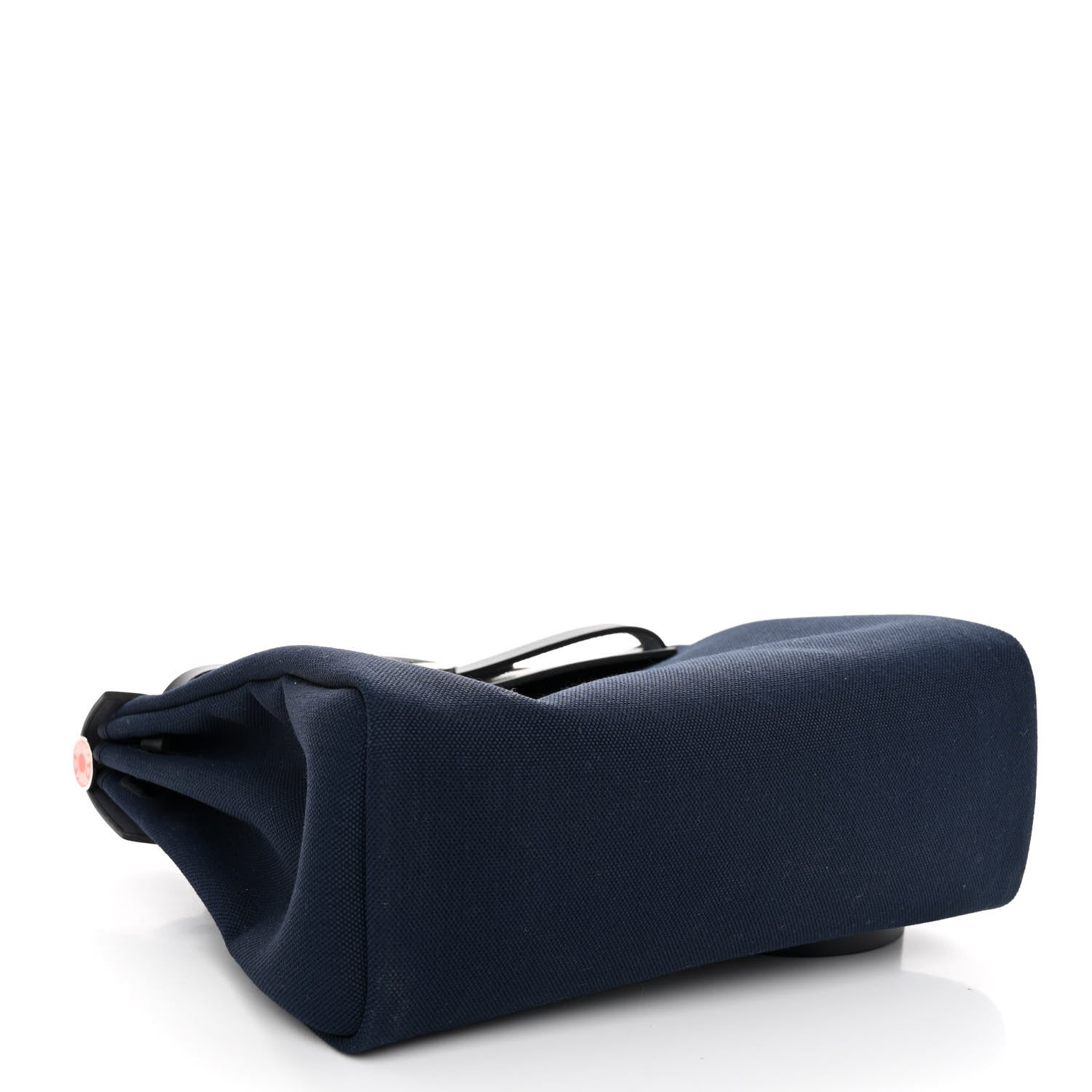 Hermes Military Toile Vache Hunter Laque Horseshoe Herbag Zip PM 31 Deep Blue Indigo 5 of 11