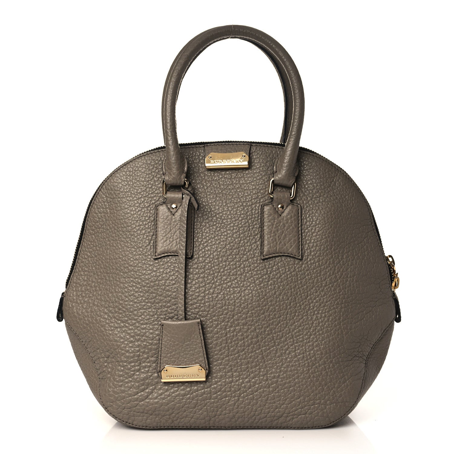 Burberry Heritage Grain Medium Orchard Bowling Bag Pale Taupe 1 of 9