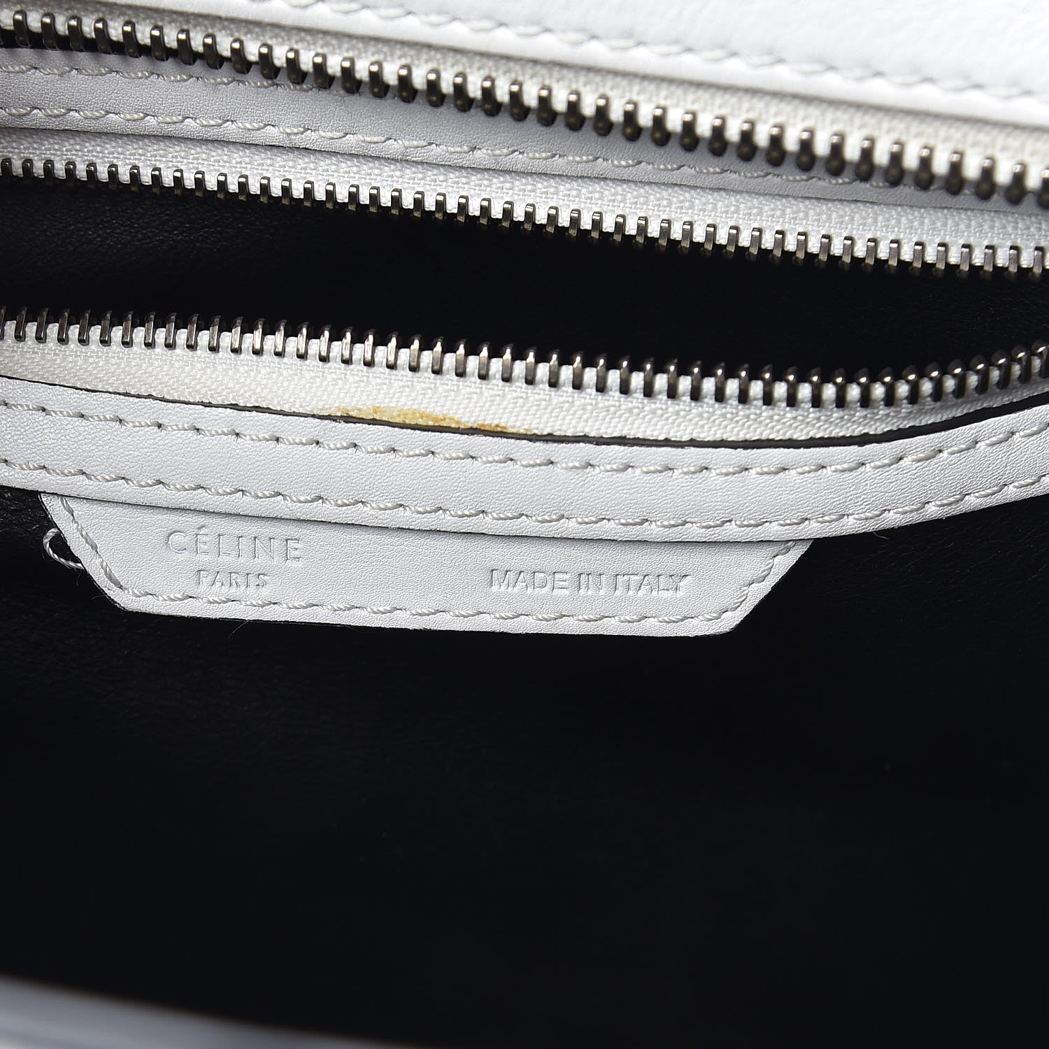 Celine Calfskin Micro Luggage White 5 of 12