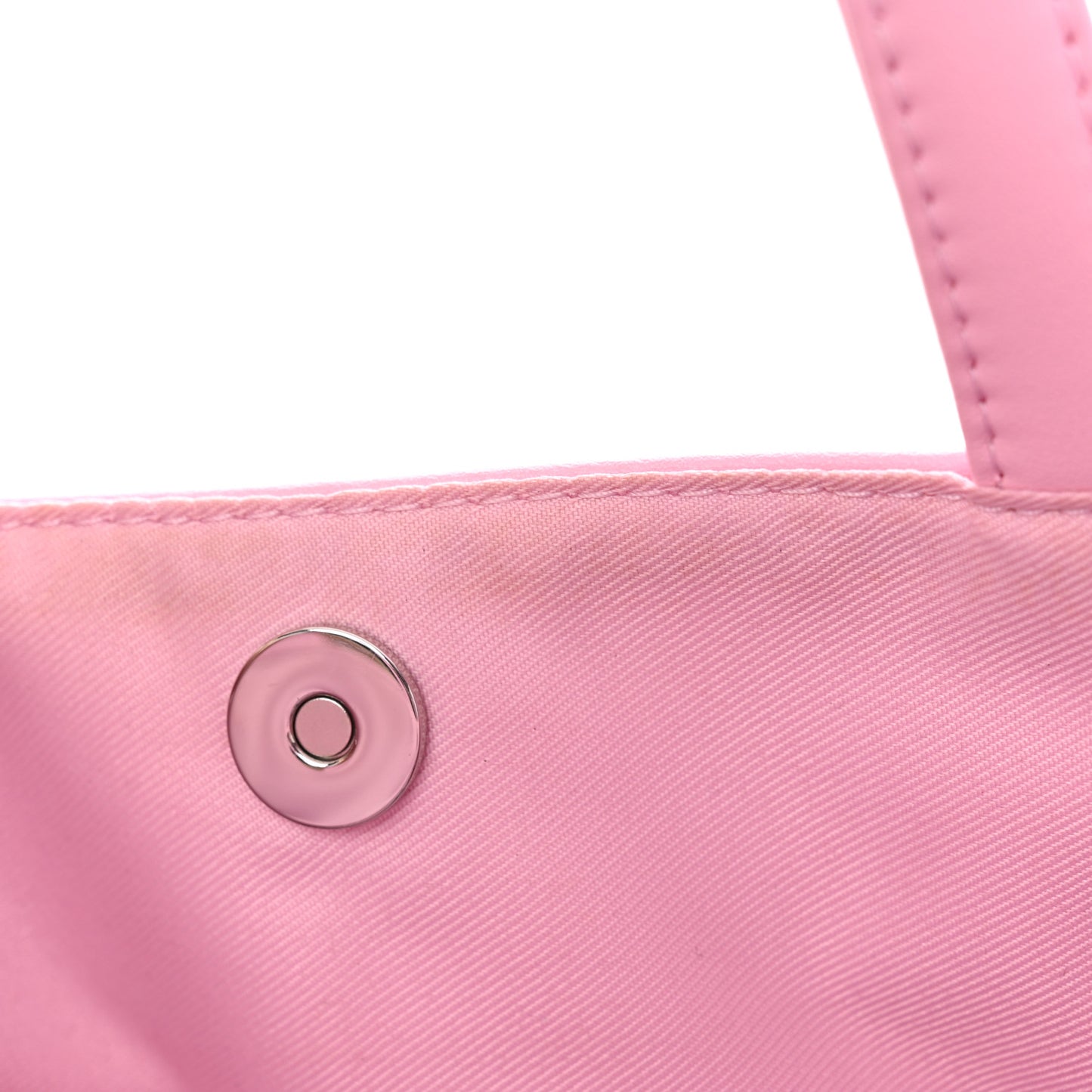 Vegan Leather Medium Shopping Bag Bubblegum