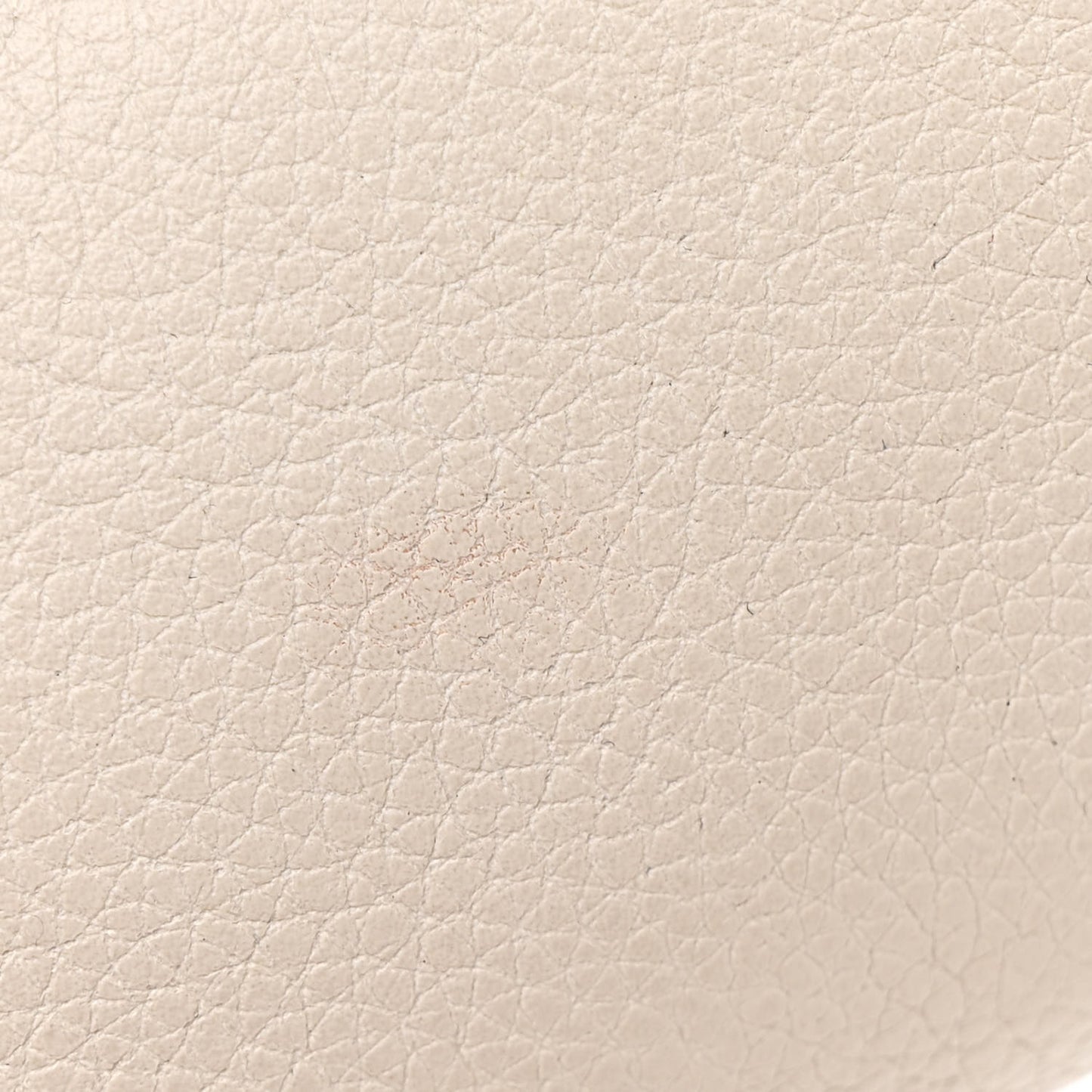 Grained Calfskin Small Logo Belt Bag White
