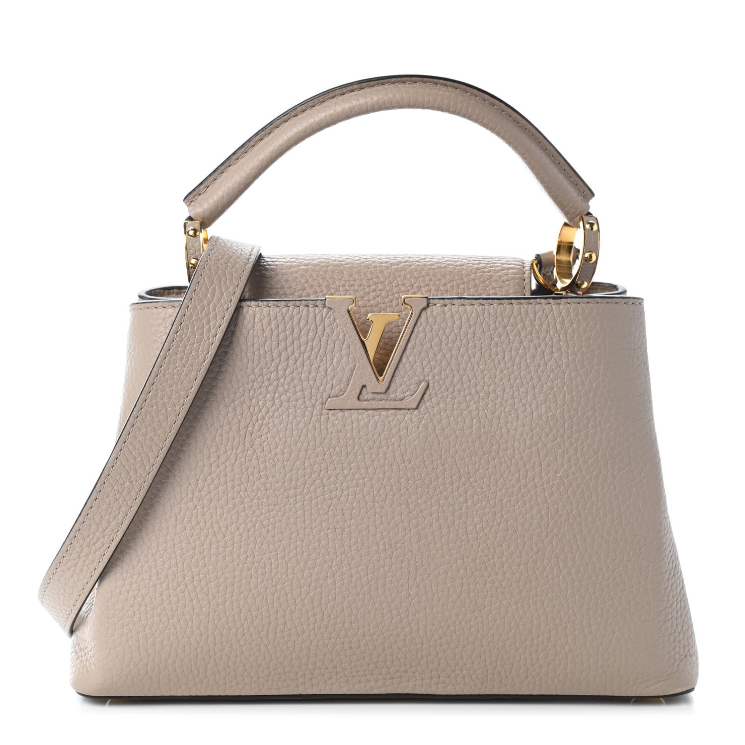Louis Vuitton Taurillon Capucines BB Galet 1 of 8