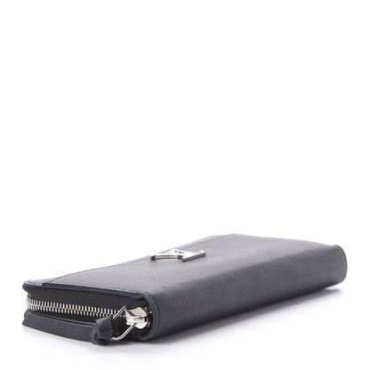 Louis Vuitton Calfskin Zippy Lockme Wallet Black 4 of 8