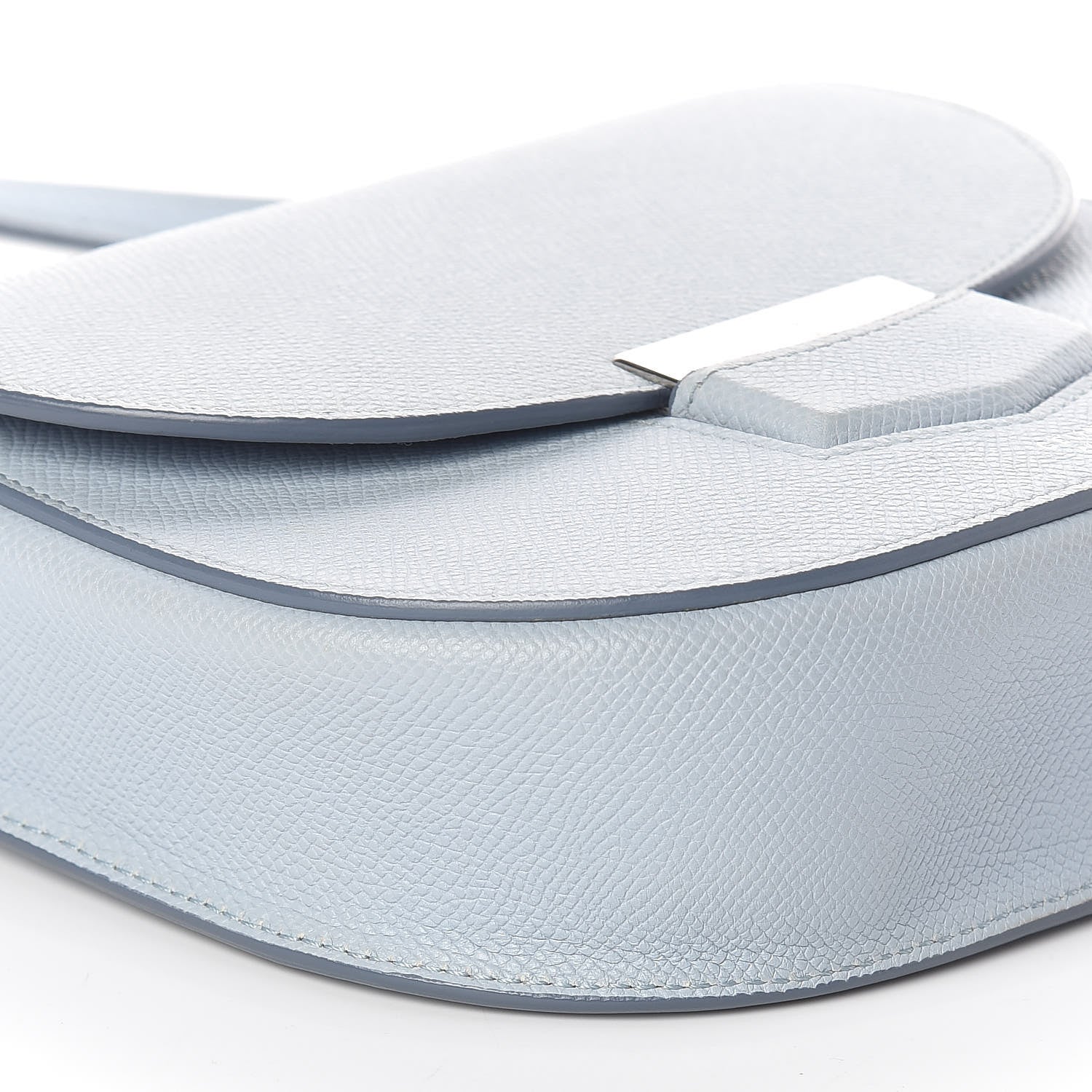 Celine Grained Calfskin Small Trotteur Pale Blue 8 of 9