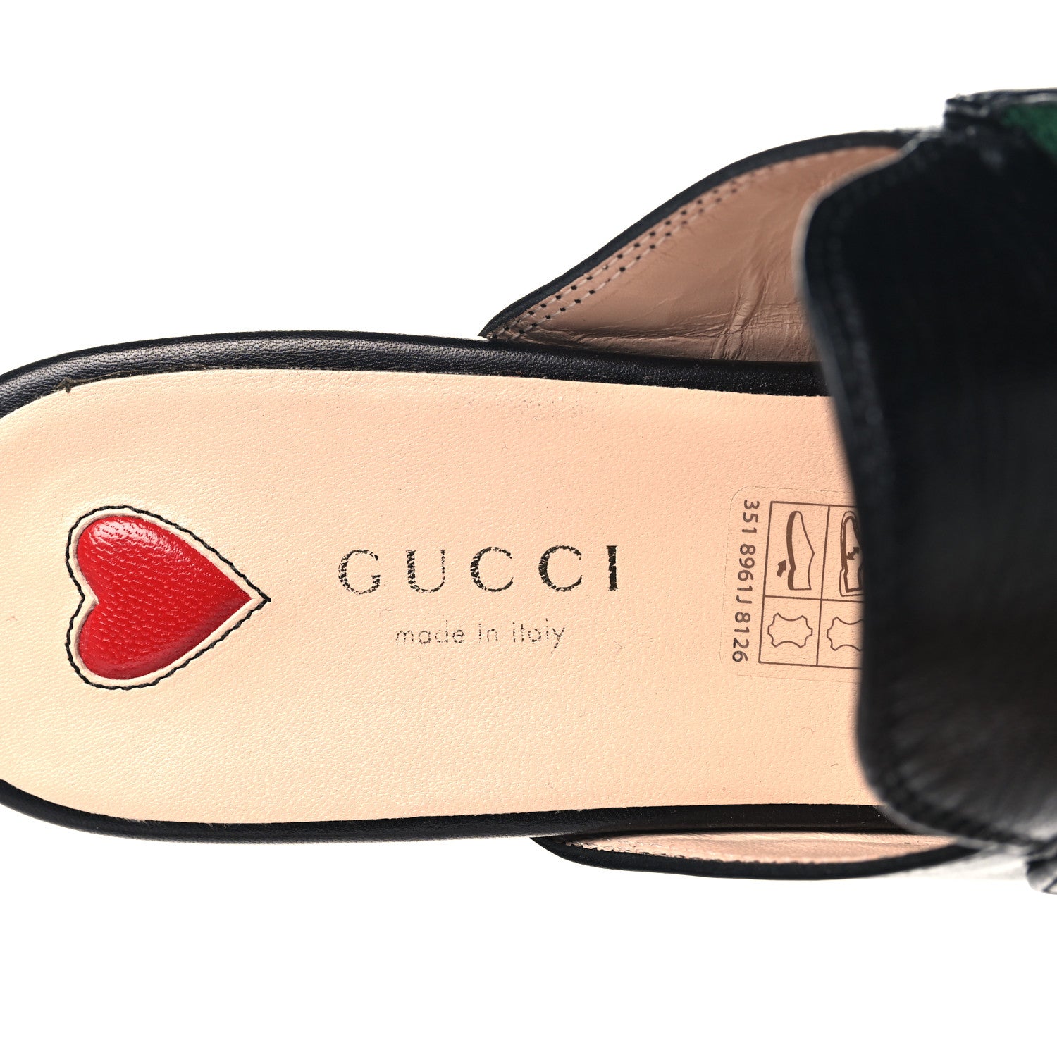Gucci Malaga Kid Web Womens Princetown Slippers 36.5 Black 9 of 9