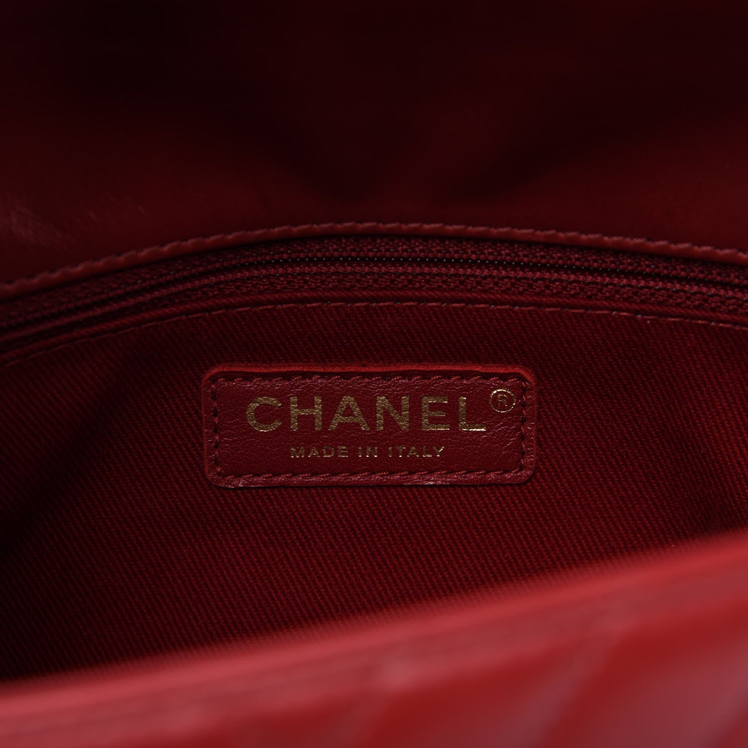 Chanel Calfskin Chevron Quilted Small Coco Handle Flap Red 8 of 10
