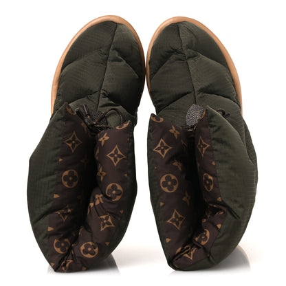 Louis Vuitton Nylon Monogram Pillow Comfort Ankle Boot 40 Khaki 2 of 14