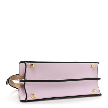Fendi Vitello Seta Shiny Nappa Dancing Girls Inlay Small Peekaboo I SEE U Satchel Anemone Multicolor 4 of 14