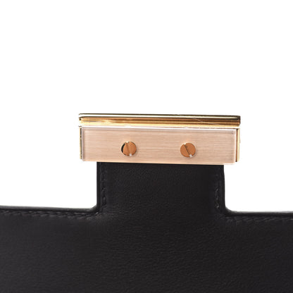 Hermes Velours Cotele Swift Constance 24 Black 14 of 21