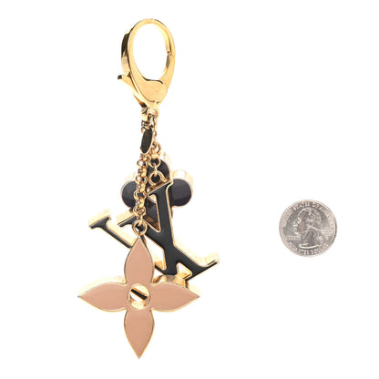 Louis Vuitton Fleur De Monogram Bag Charm Dore 2 of 7