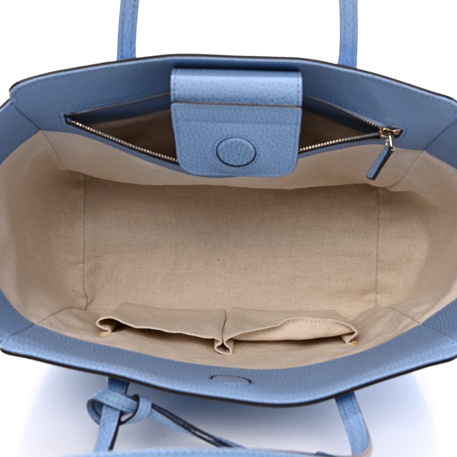 Gucci Dollar Calfskin Small Swing Tote Mineral Blue 4 of 8