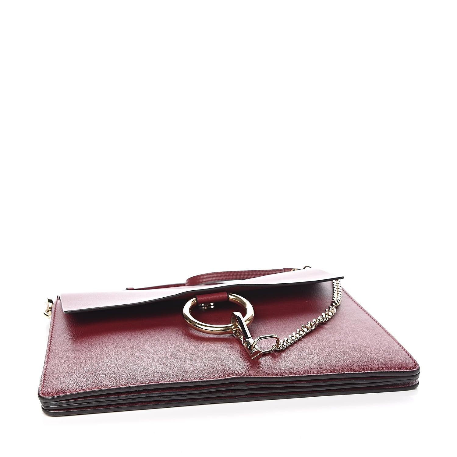 Chloe Calfskin Medium Faye Shoulder Bag Sienna Red 4 of 11