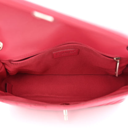Chanel Lambskin Chevron Medium Single Flap Fuchsia 5 of 10