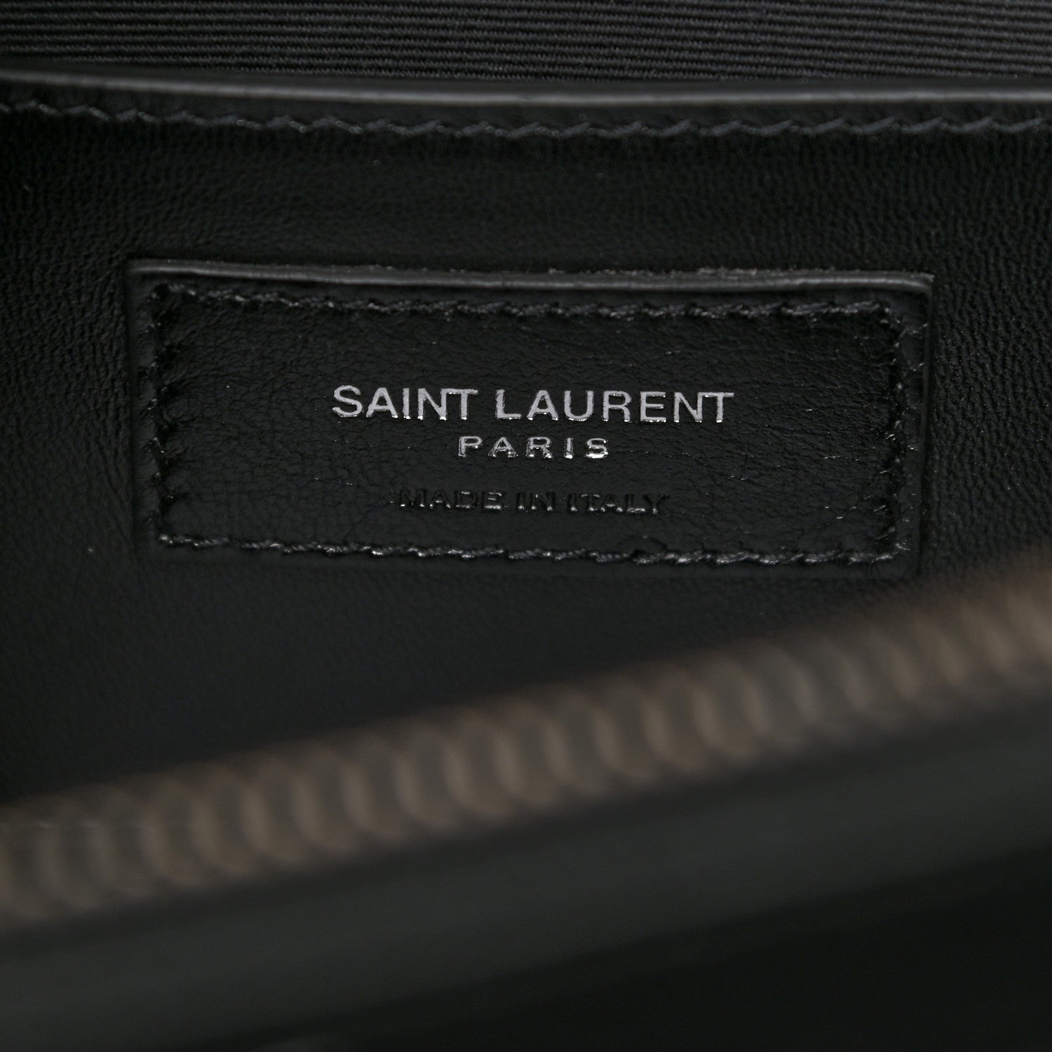 Saint Laurent Calfskin Mixed Matelasse Triquilt Large Monogram Satchel Black 7 of 10