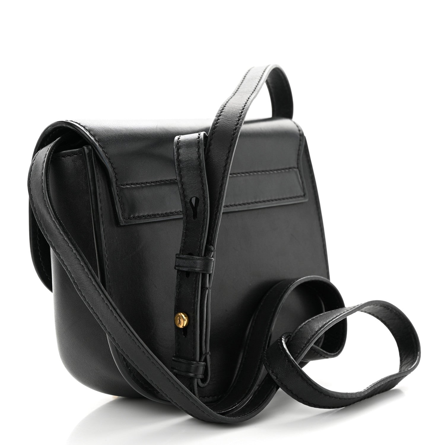 Saint Laurent Smooth Calfskin Classic Monogram Small Kaia Satchel Black 3 of 13