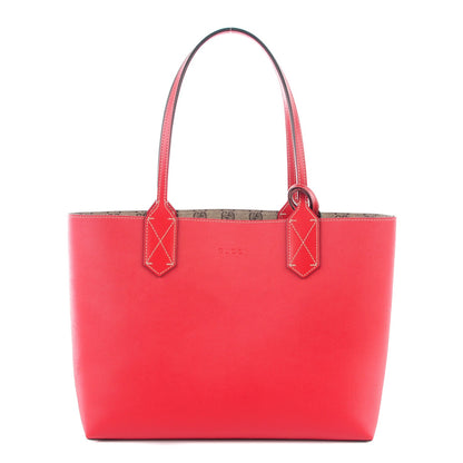 Gucci GG Supreme Monogram Small Reversible Tote Beige Red 1 of 7