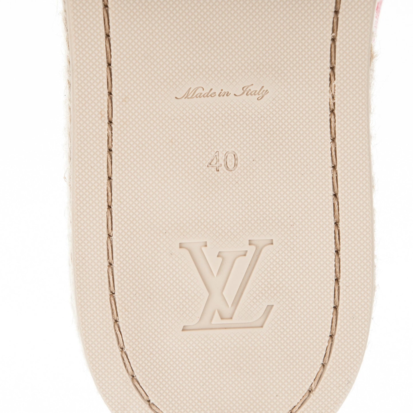 Canvas Blue Shore Espadrille Flats 40 Corail