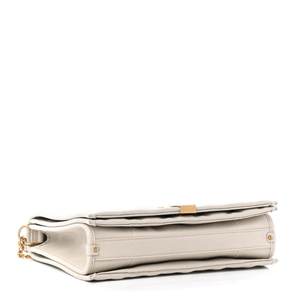Saint Laurent Lambskin Quilted Small Becky Chain Bag Blanc Vintage 3 of 4
