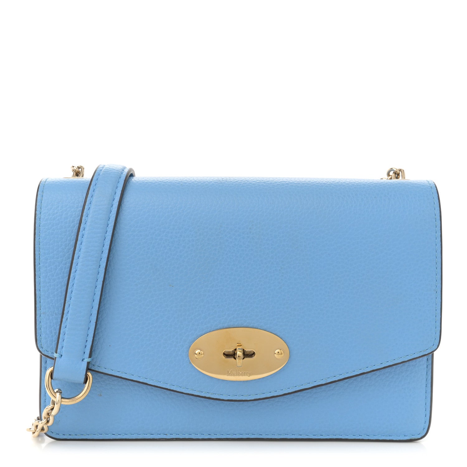 Mulberry Small Classic Grain Calfskin Small Darley Cornflower Blue 1 of 12