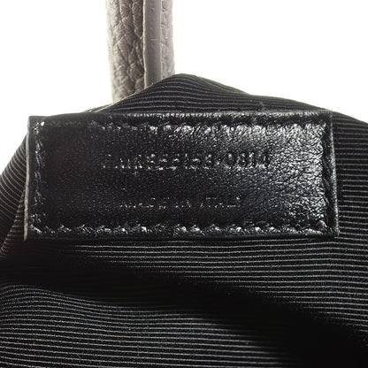 Saint Laurent Grained Calfskin Small Sac De Jour Fog 8 of 9