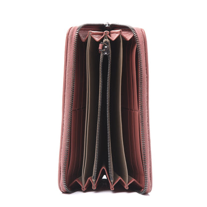 Bottega Veneta Nappa Intrecciato Zip Around Wallet Pink 4 of 10